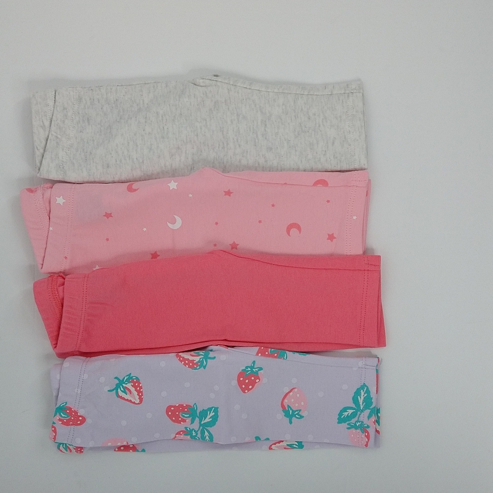 First Impression Lots of 4 Baby Girl Pants Size 0-3 Months